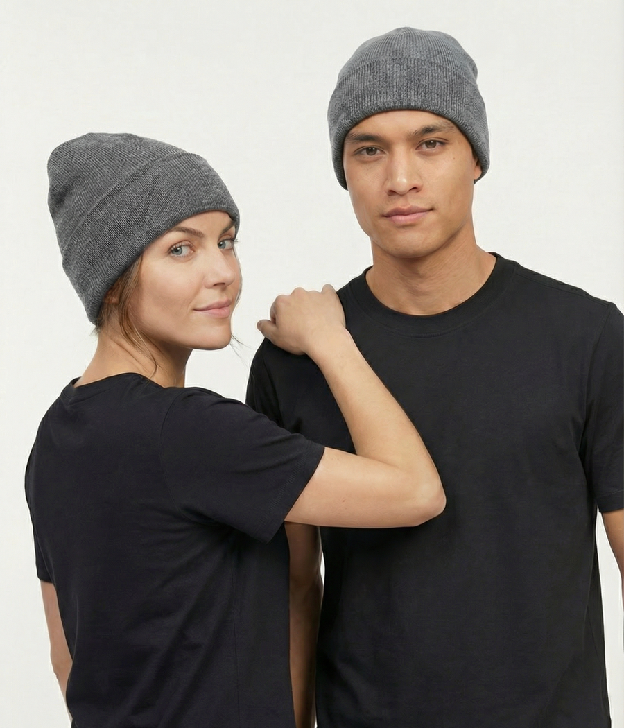 SATIN LINED BEANIE.