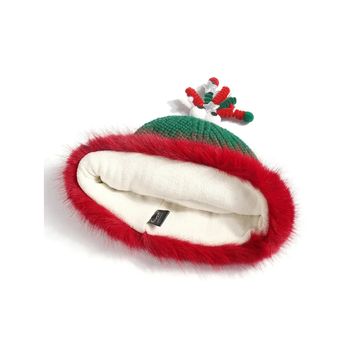 FESTIVE CHARACTER KNIT HAT. Product detail