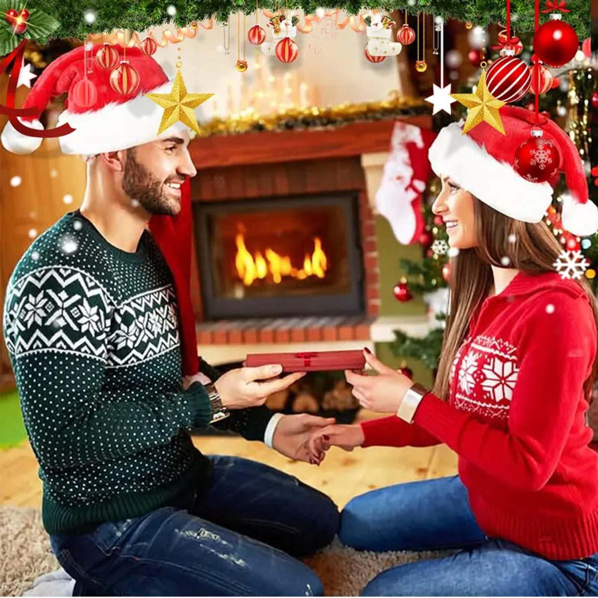 CLASSIC RED & WHITE SANTA HAT. Product detail