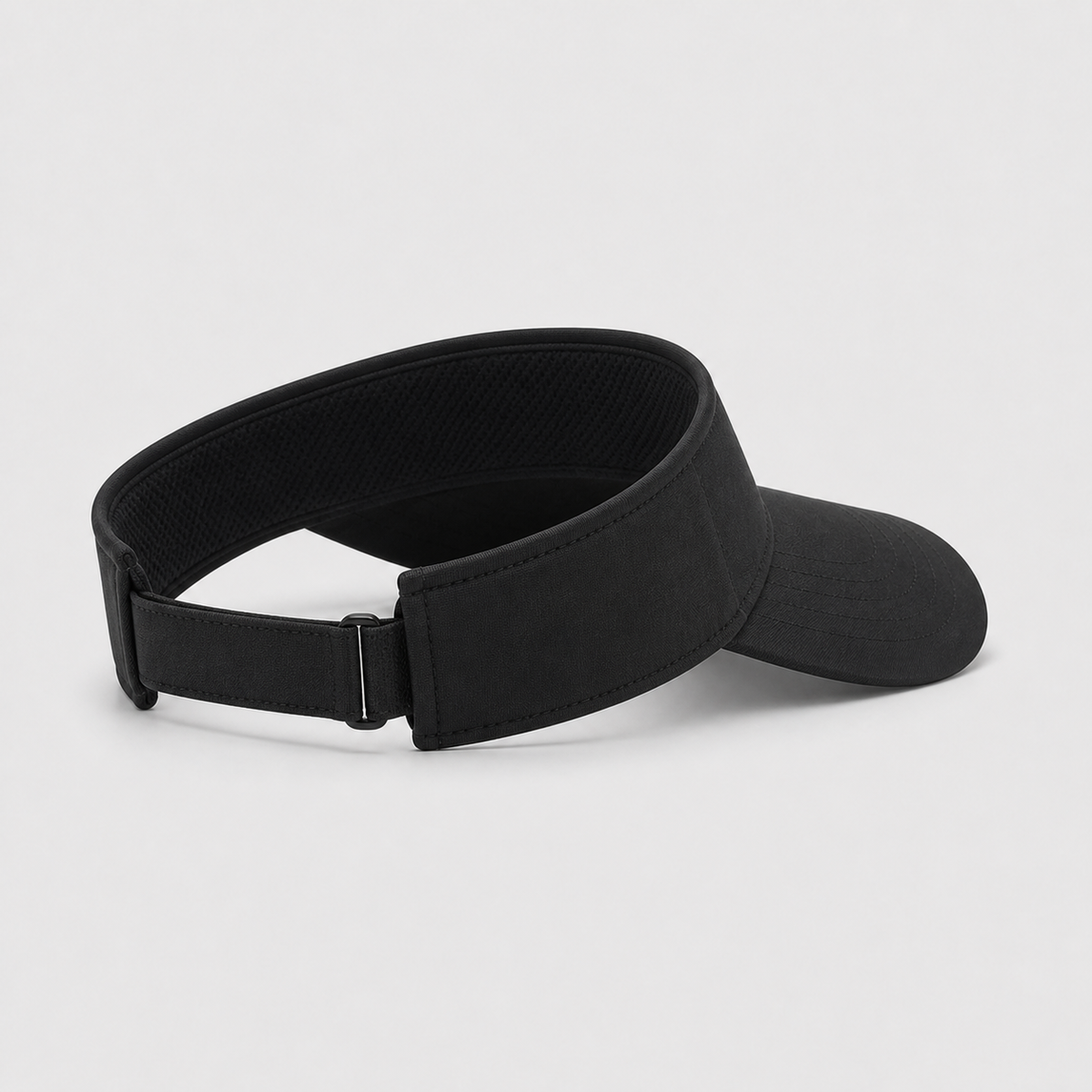 Black active sun visor showing the adjustable back