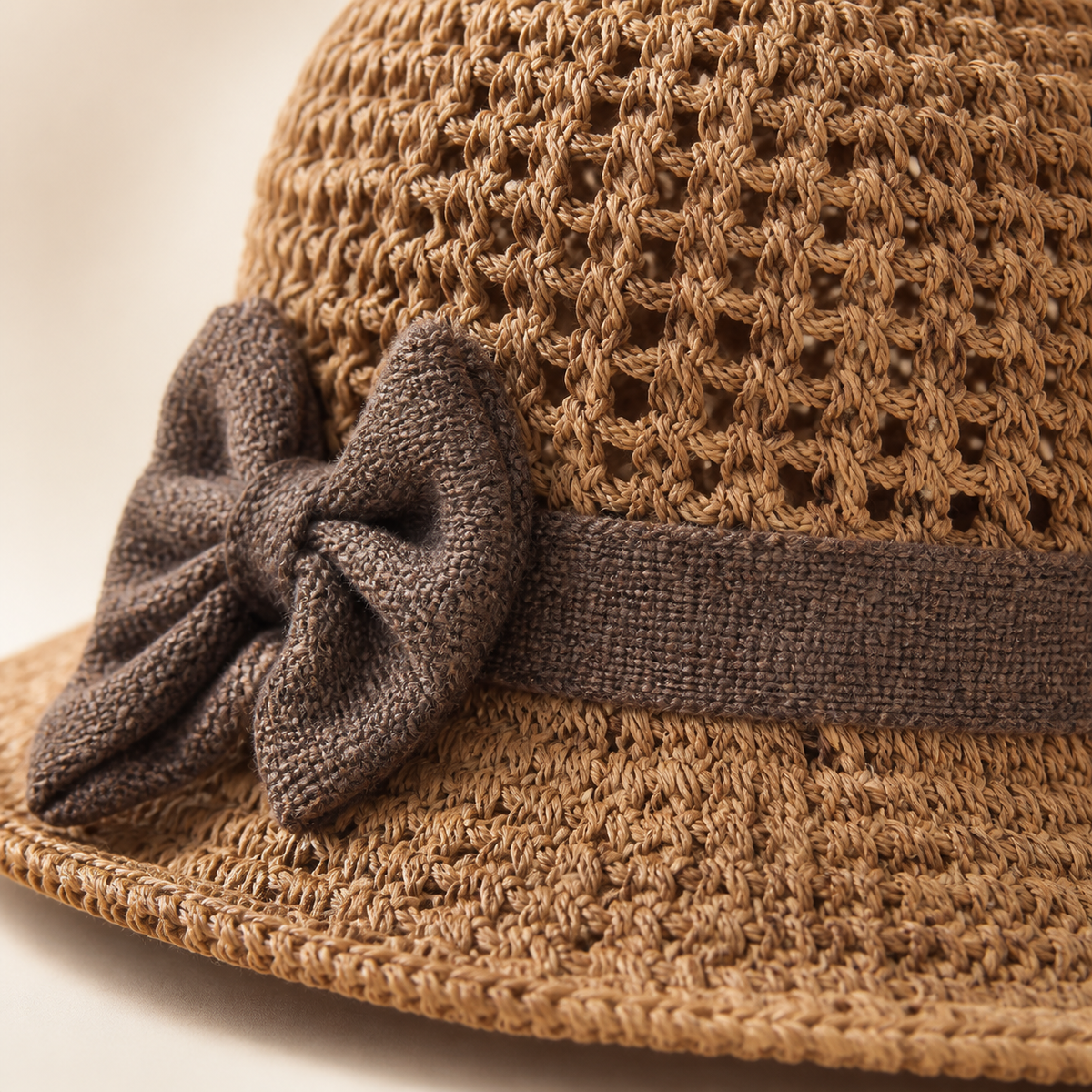 Close detail of woven construction