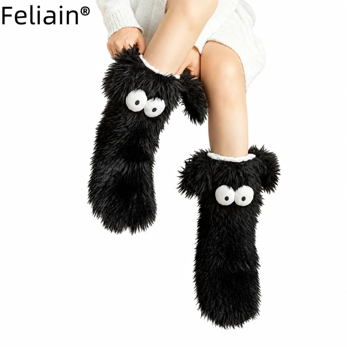 FLEECE-LINED INDOOR SLIPPER SOCKS — product view 7