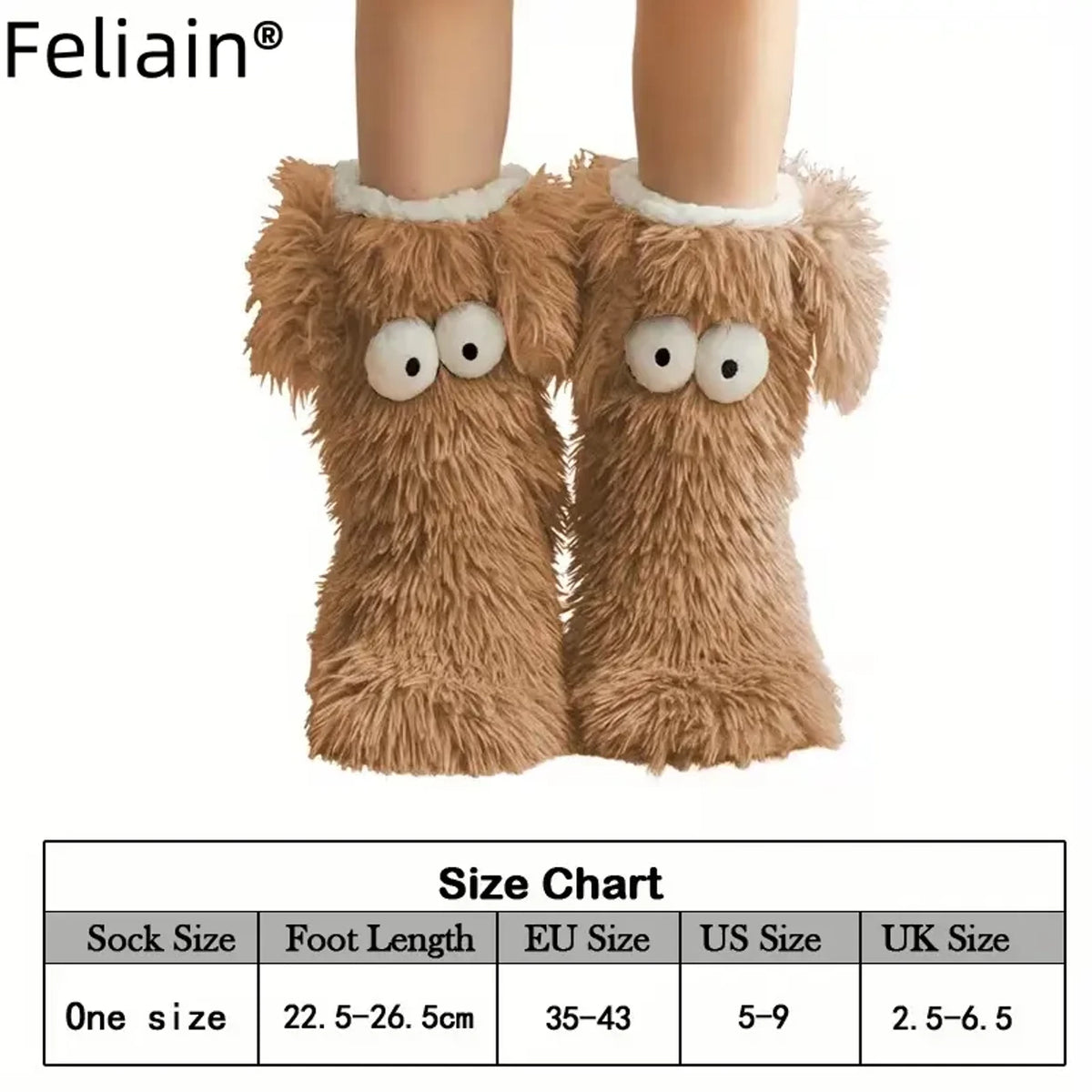 FLEECE-LINED INDOOR SLIPPER SOCKS — product view 6
