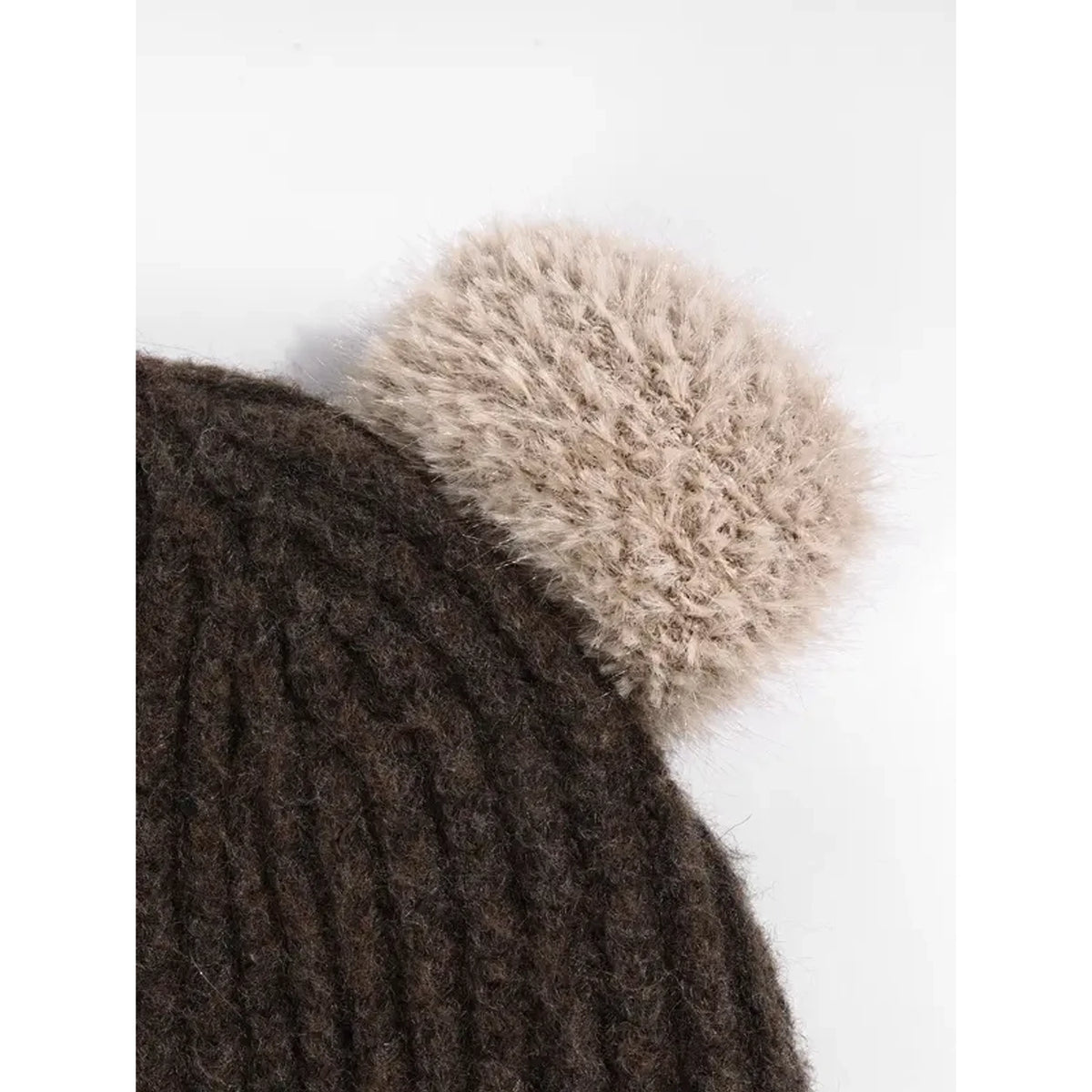 BEAR-ACCENT KNIT EARFLAP HAT — product view 4
