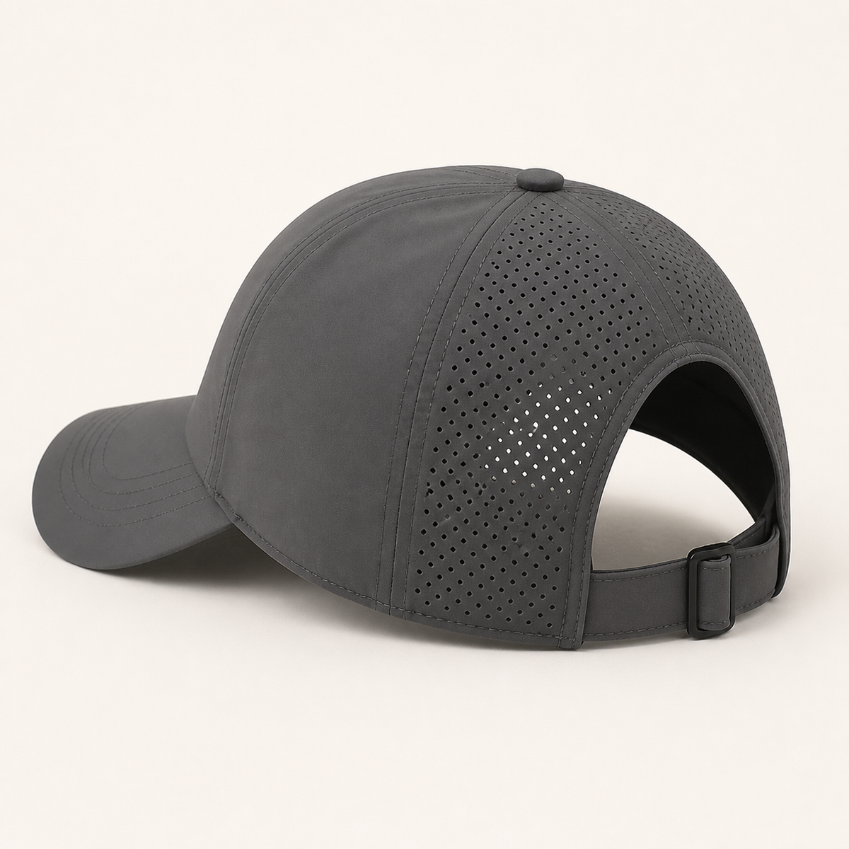 Dark gray ponytail mesh cap