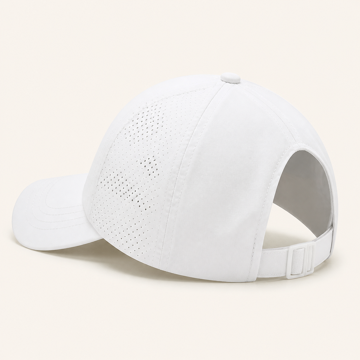 White ponytail mesh cap