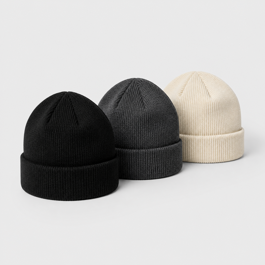 SOLID CUFF BEANIE.